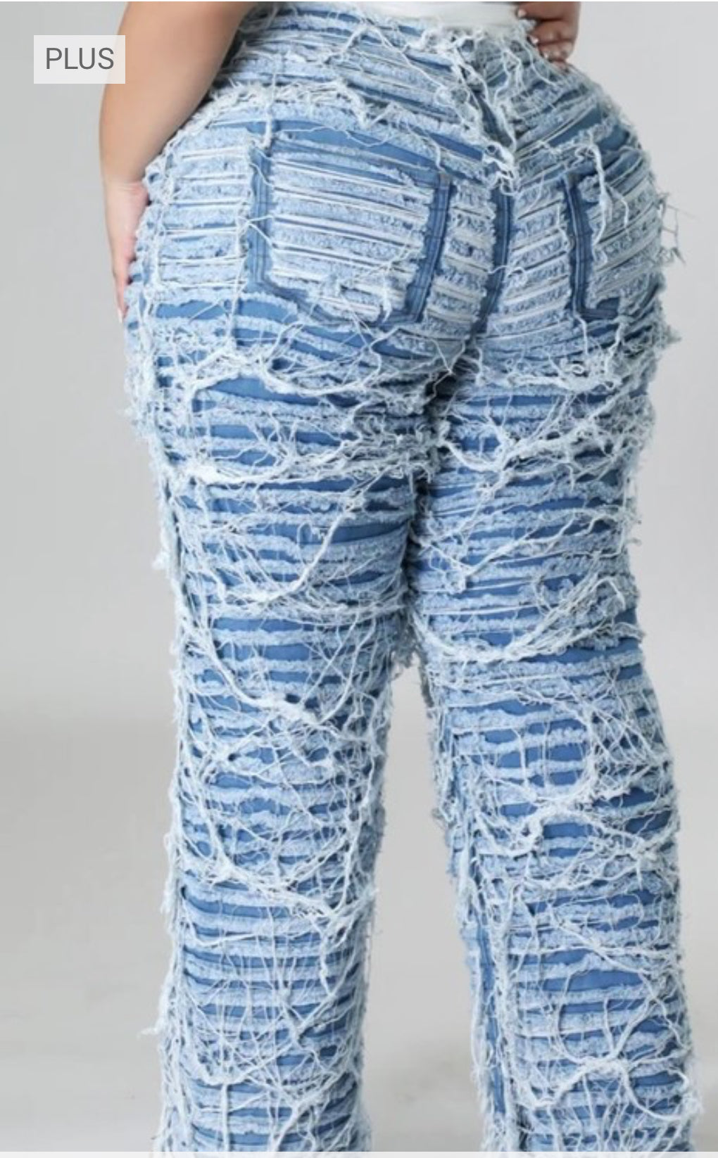 Distressed Plus Size Jeans