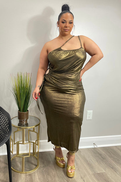 Gold Metallic Bodycon